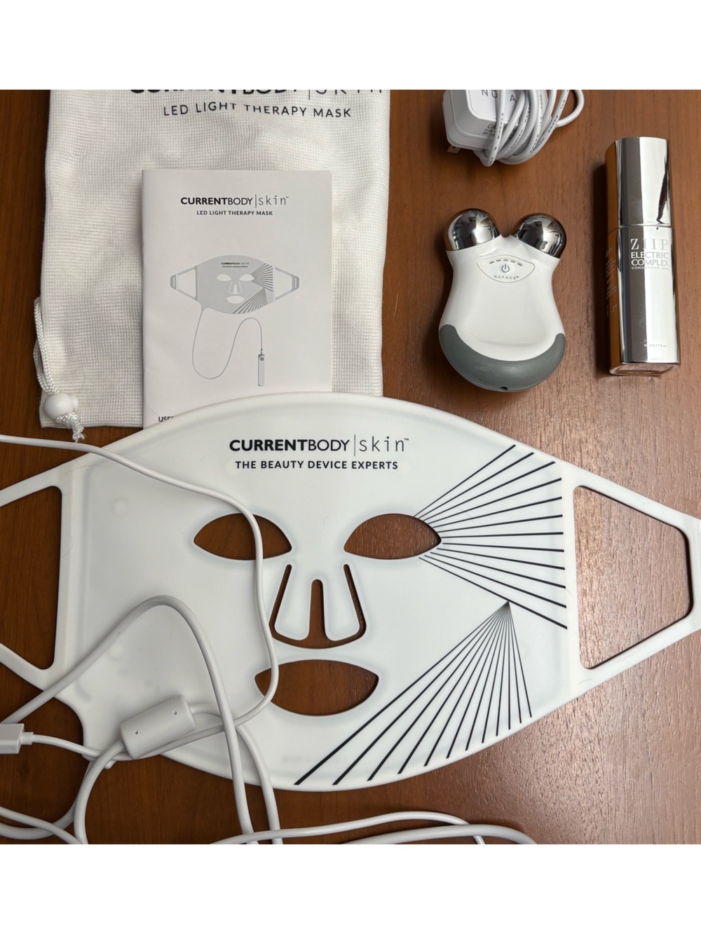 Bundle of Currentbody LED mask (barely used) & NWOT NuFace Mini